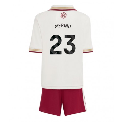 Lacne Dětský Futbalové dres Arsenal Mikel Merino #23 2025-26 Krátky Rukáv - Tretina (+ trenírky) Lacne Dětský Futbalové dres Arsenal Mikel Merino #23 2025-26 Krátky Rukáv - Tretina (+ trenírky)